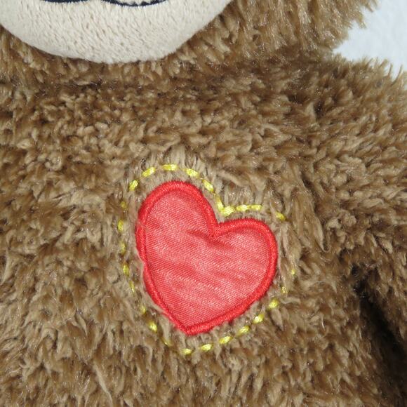 Build A Bear Plush Teddy with Heart Patch & Patterned Paws 2020 Stuffed Animal - Picture 3 of 13